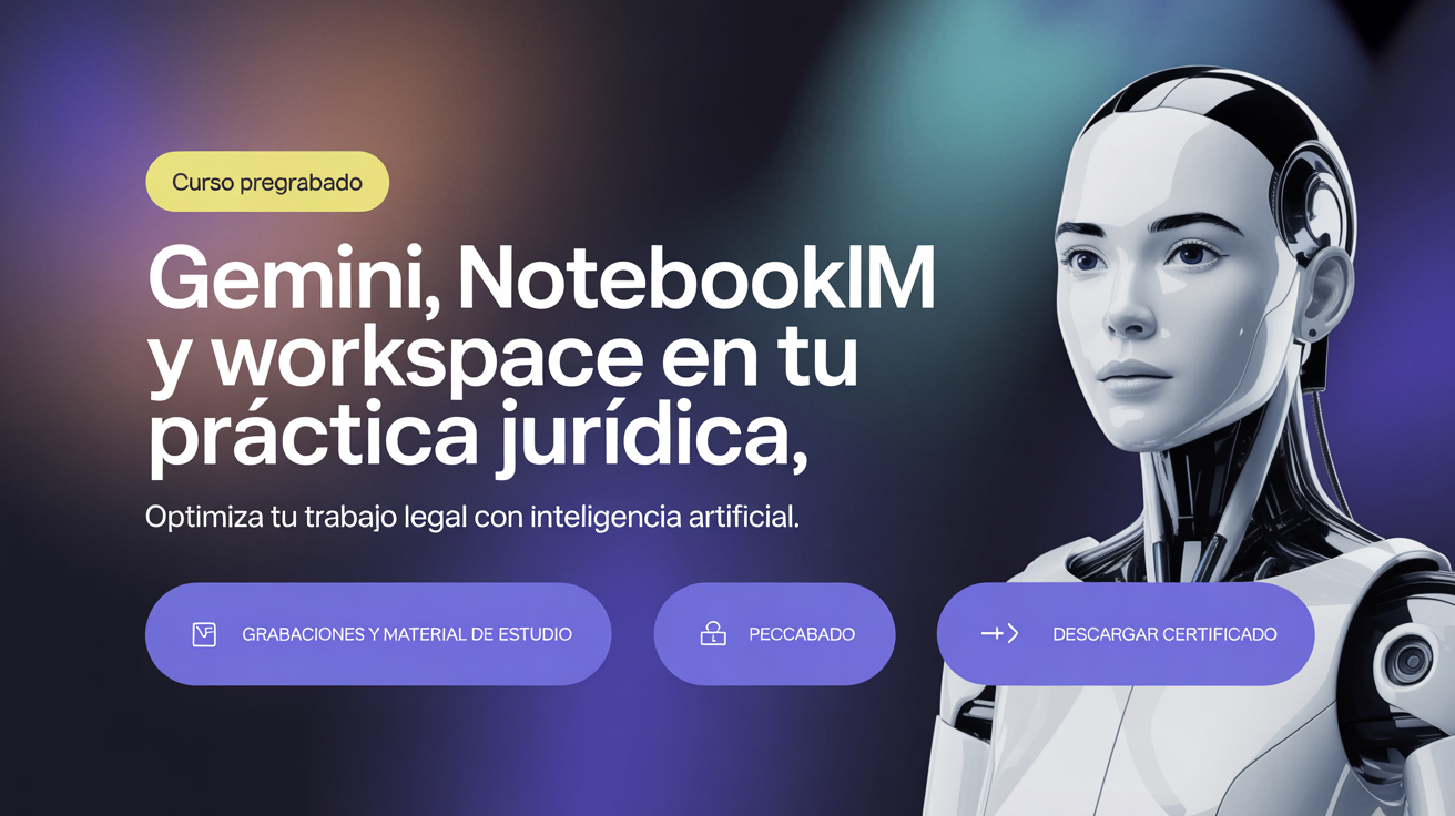 Curso Gemini, NotebookLM en tu práctica jurídica